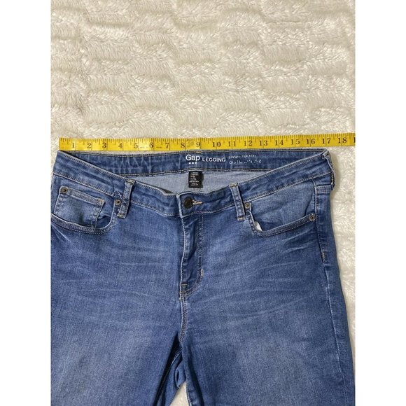 Gap Womens Skinny Sz 14R Blue Denim Jeans (34x29 Msrd) - Picture 6 of 11